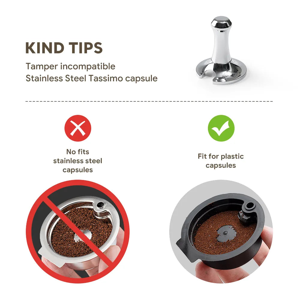 Stainless Steel reusable coffee capsule pod silicone cover for BOSCH Machine Tassimo Refillable Filter Maker Pod 60/180/200/220