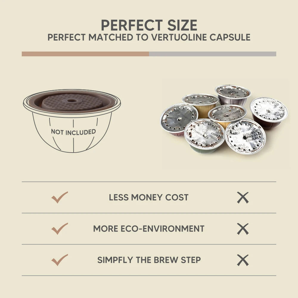 Reusable Lid for Vertuo Coffee Pods