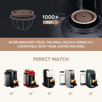 Reusable Lid for Vertuo Coffee Pods