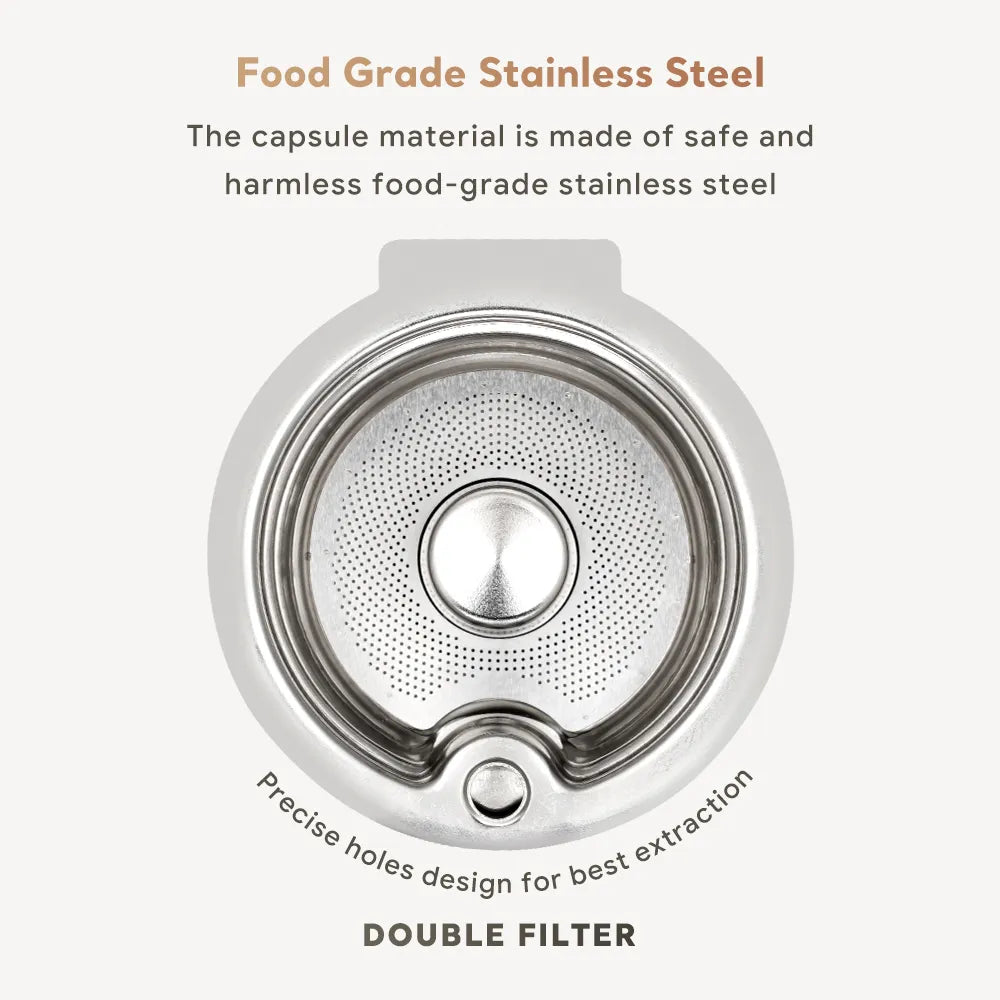 Stainless Steel reusable coffee capsule pod silicone cover for BOSCH Machine Tassimo Refillable Filter Maker Pod 60/180/200/220