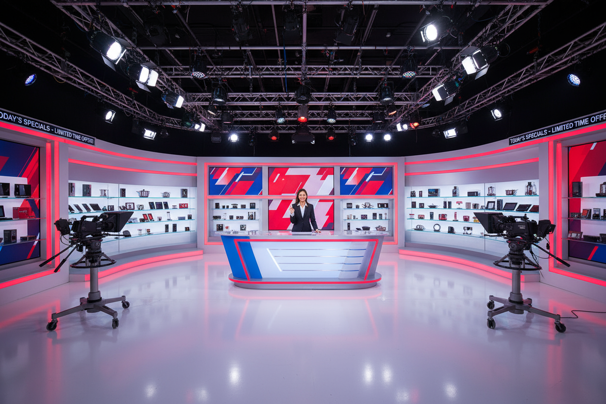 shopping TV studio